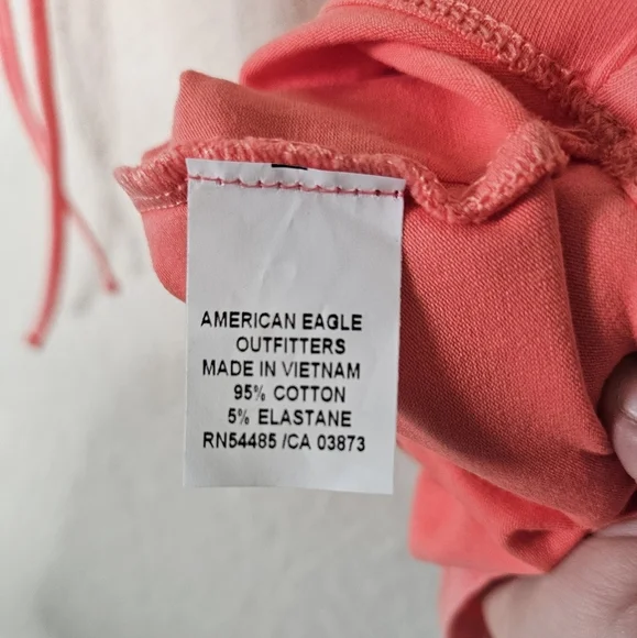 NWOT American Eagle Deep Scoopneck Ruched Tie Sleeve Soft Stretch Cropped Tank - Picture 5 of 5